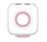 Étui de protection élégant en polycarbonate pour chargeur Oura Ring Gen4, coque robuste protégeant contre les chutes et les rayures, housse compacte pour le voyage (rose)