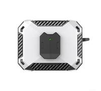 Étui de protection en ABS pour casque JBL WAVE BEAM2 avec support de téléphone et clip ceinture 7 x 5 x 2 cm (blanc)