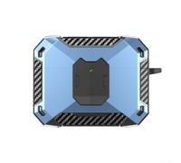 Étui de protection en ABS pour casque JBL WAVE BEAM2 avec support de téléphone et clip ceinture 7 x 5 x 2 cm (bleu)