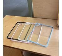 Étui de protection en acrylique unicolore simple, compatible avec Apple iPad 2025 Air 6 sans fente pour crayon, 5 couvercles de protection 2022 10e génération 9 mignons 8 dessins animés 10.2 Tablet Pr