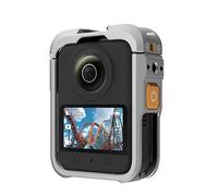 Étui de protection en aluminium pour caméra d'action DJI Osmo 360, cadre de protection intégrale à 360 ° avec couvercle d'objectif, adaptateur d'extension multifonction pour accessoires (gris)