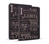 Étui de Protection en Cuir avec Support réglable pour iPad 10,2" (2019), iPad 7e génération 10,2" (2019) - Citations de la Bible Verse Jeremiah 29:11 Versets de la Bible Jeremiah 29:11