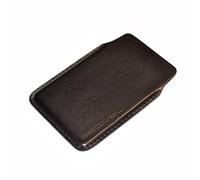 Étui de protection en cuir breveté | RFID NFC & bloqueur de champ magnétique contre le vol de données | Protection de carte pour cartes de crédit, cartes de débit, cartes d'identité | Protection des données à 100 % vérifiée par CTC/advanced (membre du groupe RW TÜV) | Brun