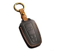 Étui de protection en cuir de vache pour clé de voiture 4RUNNER Highlander RAV4 14 x 7 x 2,8 cm (noir)