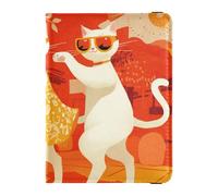 Étui de protection en cuir imperméable pour passeport Motif chats blancs Orange, Chat blanc mignon orange, 1 size