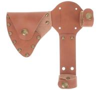 Étui de Protection en Cuir Marron pour Tête de Hache, Bouton Pression | Port à Ceinture, Accès Rapide, Usage Camping Extérieur, pour Chasseurs et Campeurs