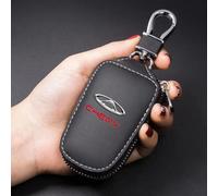 Étui de protection en cuir pour clé de voiture, pack de télécommande, étui à clés, Chery, Arrizo 5, Tiggo Blossom 3, 8, 7, 3X, 5X, GX, A1, A3, A5, EQ7 Pro--Noir