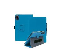 Étui de protection en cuir pour tablette Teclast T70 14" avec support, résistant aux chocs et multifonctionnel, bleu clair