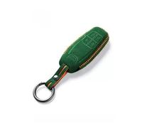 Étui de Protection en Cuir suédé A+ pour clé de Voiture Intelligente pour Ferrari pour 488 pour GTB, pour LaFerrari pour 458 pour 588 Voiture Clé Étui Coque de clé(Green)