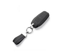 Étui de Protection en Cuir suédé pour clé de Voiture avec télécommande et Porte-clés pour Ferrari 458, 588, 488GTB et LaFerrari Voiture Clé Étui Coque de clé(Black)