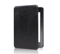 Étui de protection en cuir texturé "Mad Horse" pour Kindle Paperwhite 12e génération (7 pouces) KPW6 Black