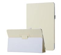 Étui de protection en cuir texturé pour tablette Sony Xperia Z1 - Fin et pliable - Protection arrière résistante aux chocs - Blanc