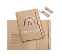 Étui de protection en feutre élégant et pratique pour carnet de maternité, carte de vaccination et carte d'identité, protection et rangement dans une idée cadeau parfaite pour les futures mamans