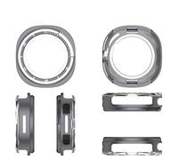 éTui De Protection en MéTal pour Galaxy Watch8 Classic 46mm Smartwatch Design Minimaliste avec Coque RéSistante Aux Rayures Et Aux Impacts pour Accessoires Smartwatch (Gris)