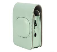 Étui de protection en polyuréthane pour Fujifilm Instax pour Mini Liplay avec capuchon avant amovible et bandoulière amovible (vert)