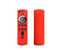Étui de protection en silicone antichoc compatible avec la télécommande Amazon Fire TV Stick 4K de 2e génération (rouge) : cadeau surprise rouge