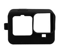 étui de protection en silicone avec film de protection d'écran pour Gopro hero 9 - Noir