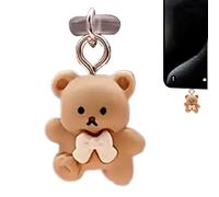 Étui De Protection En Silicone - Bouchon Anti-poussière En Forme D'ours Mignon, Couvercle De Port | Protection Pour Port De Chargement De Smartphone, Tablette, Ordinateur Portable, Apparei