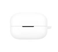 Étui de Protection en Silicone Casque pour Sony LinkBuds Clip WF-LC900 Étui Souple offrant Une Protection complète Contre Les Chocs, la poussière et Les Rayures, avec Crochet (Blanc)