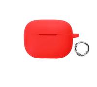 Étui de Protection en Silicone Compatible avec Les écouteurs sans Fil pour Moto Buds 2 Plus - Coque résistante aux Chocs, Housse de Protection Souple avec Mousqueton, Rouge