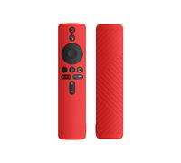 Étui de protection en silicone liquide compatible avec la clé TV Xiaomi 4K et sa télécommande (rouge) : Cadeau surprise pour clé TV Xiaomi 4K