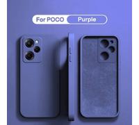 Étui De Protection En Silicone Liquide Pour Xiaomi Poco F5 X5 X3 M3 M4 X4 Pro Nfc F3 F4 Gt,Couverture Arrière De Téléphone Souple,Accessoires De Protection.Purple.For Poco F1