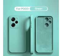 Étui De Protection En Silicone Liquide Pour Xiaomi Poco F5 X5 X3 M3 M4 X4 Pro Nfc F3 F4 Gt,Couverture Arrière De Téléphone Souple,Accessoires De Protection.Green.For Poco F1