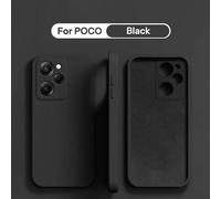 Étui De Protection En Silicone Liquide Pour Xiaomi Poco F5 X5 X3 M3 M4 X4 Pro Nfc F3 F4 Gt,Couverture Arrière De Téléphone Souple,Accessoires De Protection.Black.For Poco F1