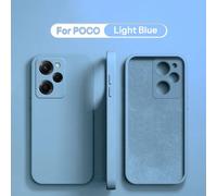 Étui De Protection En Silicone Liquide Pour Xiaomi Poco F5 X5 X3 M3 M4 X4 Pro Nfc F3 F4 Gt,Couverture Arrière De Téléphone Souple,Accessoires De Protection.Light Blue.For Poco F1