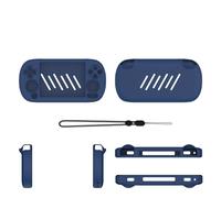 Etui de protection en silicone pour ANBERNIC RG40XX H Housse souple anti-rayures et anti-poussière pour console de jeux Protecteur de housse pour console de jeux (Bleu)