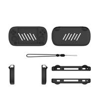 Etui de protection en silicone pour ANBERNIC RG40XX H Housse souple anti-rayures et anti-poussière pour console de jeux Protecteur de housse pour console de jeux (Noir)