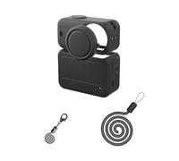 Étui de protection en silicone pour appareil photo DJI Osmo Nano avec capuchon d'objectif, cordon anti-perte, accessoires de protection pour caméra de sport, Noir , Non