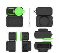Étui de protection en silicone pour appareil photo DJI Osmo Nano - Avec couvercle d'objectif et lanière anti-perte pour accessoires de caméra d'action - Protection intégrale antichoc pour appareil