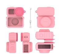 Étui de protection en silicone pour appareil photo DJI Osmo Nano - Avec couvercle d'objectif et lanière anti-perte pour accessoires de caméra d'action - Protection intégrale antichoc pour appareil