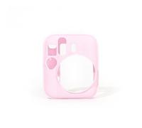 Étui de protection en silicone pour appareil photo Instax Mini 13, étui simple de couleur unie, rose, Cool