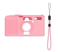 Étui de protection en silicone pour appareil photo KODAK Snapic A1 - Résistant aux chocs, imperméable à l'eau et à la transpiration - Coque compacte - Noir rose cassé - Léger - 120 x 66 x 36 mm - Pour