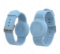 Étui De Protection En Silicone Pour Bracelet Airtag Bleu