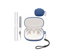 Étui de protection en silicone pour casque JBL Endurance Peak 4 - Résistant aux chocs, toergy imperméable, doux et durable, avec cordon, porte-clés et outil de nettoyage - Bleu