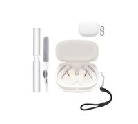 Étui de protection en silicone pour casque JBL Endurance Peak 4 - Résistant aux chocs, toergy imperméable, doux et durable, avec cordon, porte-clés et outil de nettoyage - Blanc