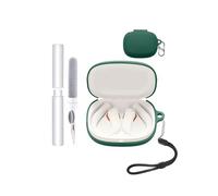 Étui de protection en silicone pour casque JBL Endurance Peak 4 - Résistant aux chocs, toergy imperméable, doux et durable, avec cordon, porte-clés et outil de nettoyage - Vert