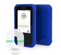 Étui de Protection en Silicone pour Dexcom G6 Capteur avec 20 Dexcom G6 Patchs Adhésifs pour Capteur Dexcom G6, Housse de Protection anti-Rayures Compatible avec Dexcom G6 Coque par YOUSHARES, Bleu