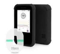 Étui de Protection en Silicone pour Dexcom G6 Capteur avec 20 Dexcom G6 Patchs Adhésifs pour Capteur Dexcom G6, Housse de Protection anti-Rayures Compatible avec Dexcom G6 Coque par YOUSHARES, Noir