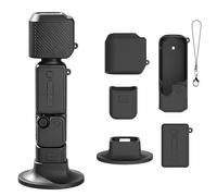Étui de protection en silicone pour DJI Osmo POCKET 4, étui souple avec support de base de bureau, protection complète de l'écran de l'appareil photo, protection de l'objectif, protection tout autour