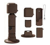 Étui de protection en silicone pour DJI Osmo POCKET 4, étui souple avec support de base de bureau, protection complète de l'écran de l'appareil photo et de l'objectif, protection intégrale pour les