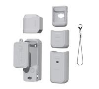 Étui de protection en silicone pour DJI POCKET 3, housse de protection souple pour écran de caméra, protection complète pour l'objectif, pour les accessoires Osmo Pocket 3 (ensemble B gris)