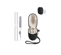 Étui de protection en silicone pour écouteurs Panasonic RB-F10DE-K - Résistant aux chocs, toergy imperméable, doux et durable, avec cordon, porte-clés et outil de nettoyage - Noir