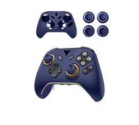 Étui de protection en silicone pour FLYDIGI Vader 5 Pro, durable et respectueux de l'environnement, avec trous précis, résistant aux chocs, toucher confortable, avec 2 paires de cache-touches, bleu