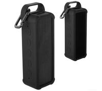 Étui de protection en silicone pour haut-parleur Anker pour Soundcore 2 avec poignée - Sac de transport pour voyage en extérieur - Housse rigide noire pour 21 x 7,3 cm