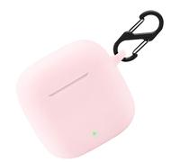 Étui de protection en silicone pour Huawei FreeBuds SE2, étui de protection résistant aux chocs et coque de protection de la peau pour Huawei FreeBuds SE 2 avec porte-clés (rose)