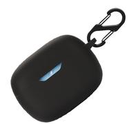 Étui de protection en silicone pour JBL Wave Beam, étui de protection résistant aux chocs et coque de protection de la peau pour JBL Wave Beam avec porte-clés (noir)